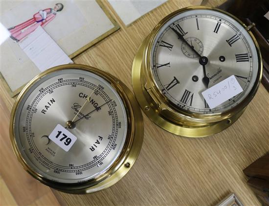 A Grenoble ships clock and barometer